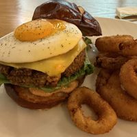 A vegan egg!! This made me so happy!!  at Next Level Veggie Grill - Hawthorne in Portland