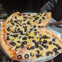 Half size pizza at Rocco's in Seattle