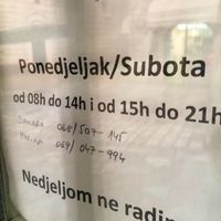 Hours & phone numbers at Nature's Way Organic Shop in Kotor