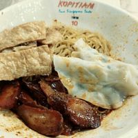 spicy wan ton noodle  at Chuan Kah Hock Vegetarian in West Singapore