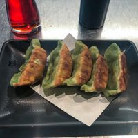 Vegan Pan Fried Dumplings  at Urban Ramen in Los Angeles