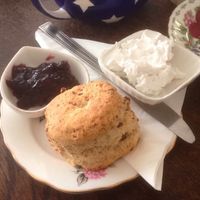 vegan cream tea at Hidden Treasure Tea Room in Exeter