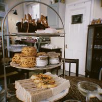 Delicious vegan high tea at Hidden Treasure Tea Room in Exeter