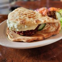 Beet Burger at The Moth Coffeehouse in Allentown