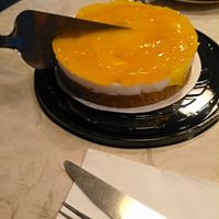 Cheesecake with lemon at Cafe Eli in Izmir