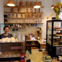 The counter at Coffifee in Stralsund