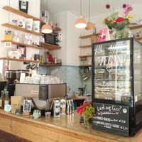 Cafe innen at Coffifee in Stralsund