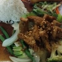 ginger stir fry with tofu at Thai Pattaya in Murfreesboro