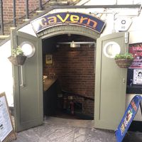 Entrance to venue at Cavern Cafe in Exeter
