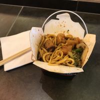 Noodles with tofu and extra veg at Dr Noodles in Dundee