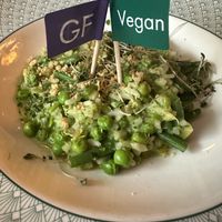 Gf vegan garden risotto   at The Cosy Club in Exeter