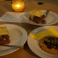 Carrot cake and chocolate covered oatmeal cookie  at Avery & Co in Dundee