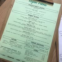 Amazing vegan menu  at Avery & Co in Dundee