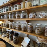 A great variety of vegan cookies!  at La Verde in Lima