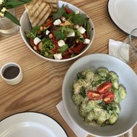 Salad and Gnocchi  at La Verde in Lima