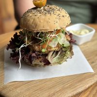 Veggie burger  at La Verde in Lima