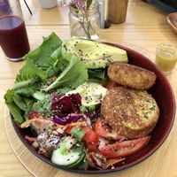 La Verde Bowl & Chicha Morada Kombucha   at La Verde in Lima