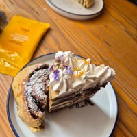 Chocolate cake at La Verde in Lima