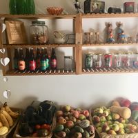 Little grocery area in side room - fruits and other products available for purchase  at La Verde in Lima