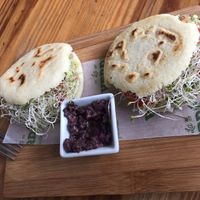 Arepas  at La Verde in Lima