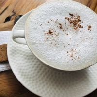 Cappuccino with almond milk  at La Verde in Lima