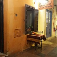 Outside the restaurant at Chez Khadija in Essaouira