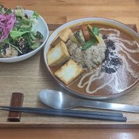 Very nicely presented delicious food 🤤 at Gomacro in Kyoto