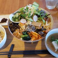 macrobiotic set at Gomacro in Kyoto