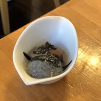 Set desert  at Gomacro in Kyoto