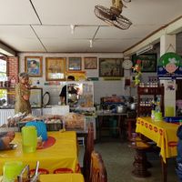 Inside the restaurant at Veg Buffet in Chanthaburi