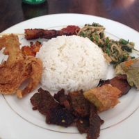 Nasi Campur vegetarian  at Giridhari in Kuta