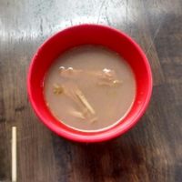 the small soap included in dish at Giridhari in Kuta