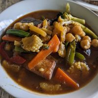 Veggies and chickpeas stew at Giridhari in Kuta