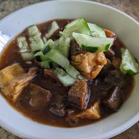 Tofu/seitan stew at Giridhari in Kuta