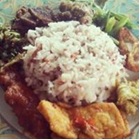 nasi campur . makanan favorit saya ketika makan disini at Giridhari in Kuta