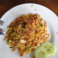 Nasi Goreng Special (fried rice with vegetable) at Giridhari in Kuta