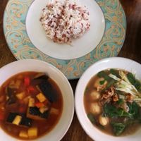 Asam manis and bakso at Giridhari in Kuta