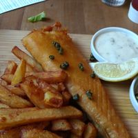 Tofish and chips  at The Brook in East London