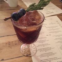 Delicious! Pomberry Punch Cocktail at The Brook in East London