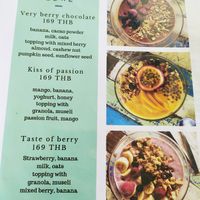 Menu November 2019 at Qcumber in Khao Lak