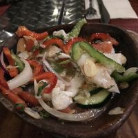 Coconut ceviche at Vivo Cafe & Restaurant in West Bay