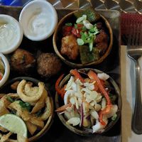 Mixed appetisers at Vivo Cafe & Restaurant in West Bay
