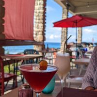 Cosmo & sgroppino at Vivo Cafe & Restaurant in West Bay