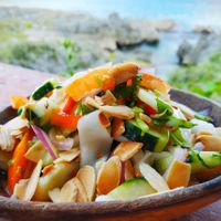 Coconut ceviche at Vivo Cafe & Restaurant in West Bay