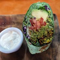 Falafel wrap at Vivo Cafe & Restaurant in West Bay