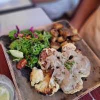 Cauliflower steak at Vivo Cafe & Restaurant in West Bay