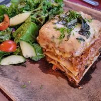 Lasagna at Vivo Cafe & Restaurant in West Bay