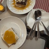 Cashew cheesecake and bounty cake  at Vivo Cafe & Restaurant in West Bay