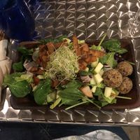 Vivo salad with vegan cheese balls at Vivo Cafe & Restaurant in West Bay