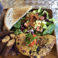 Chickpea omelette  at Vivo Cafe & Restaurant in West Bay